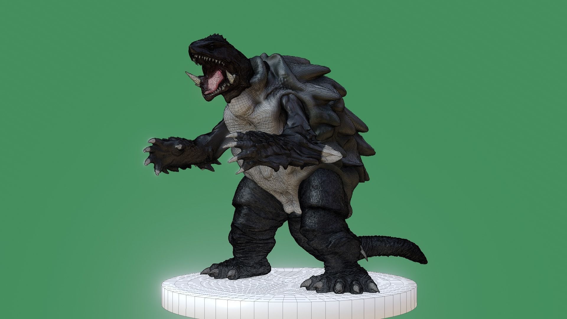 Gamera monster 3D print model_5