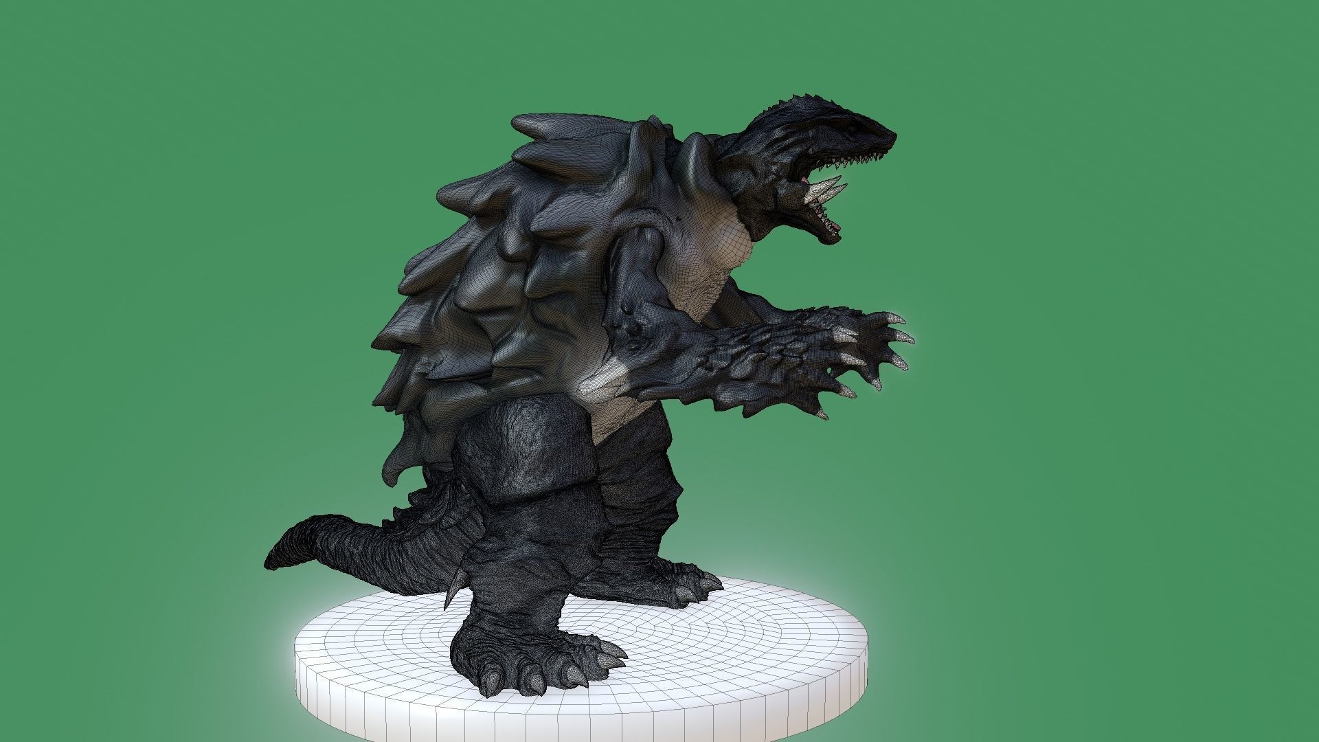 Gamera monster 3D print model_2