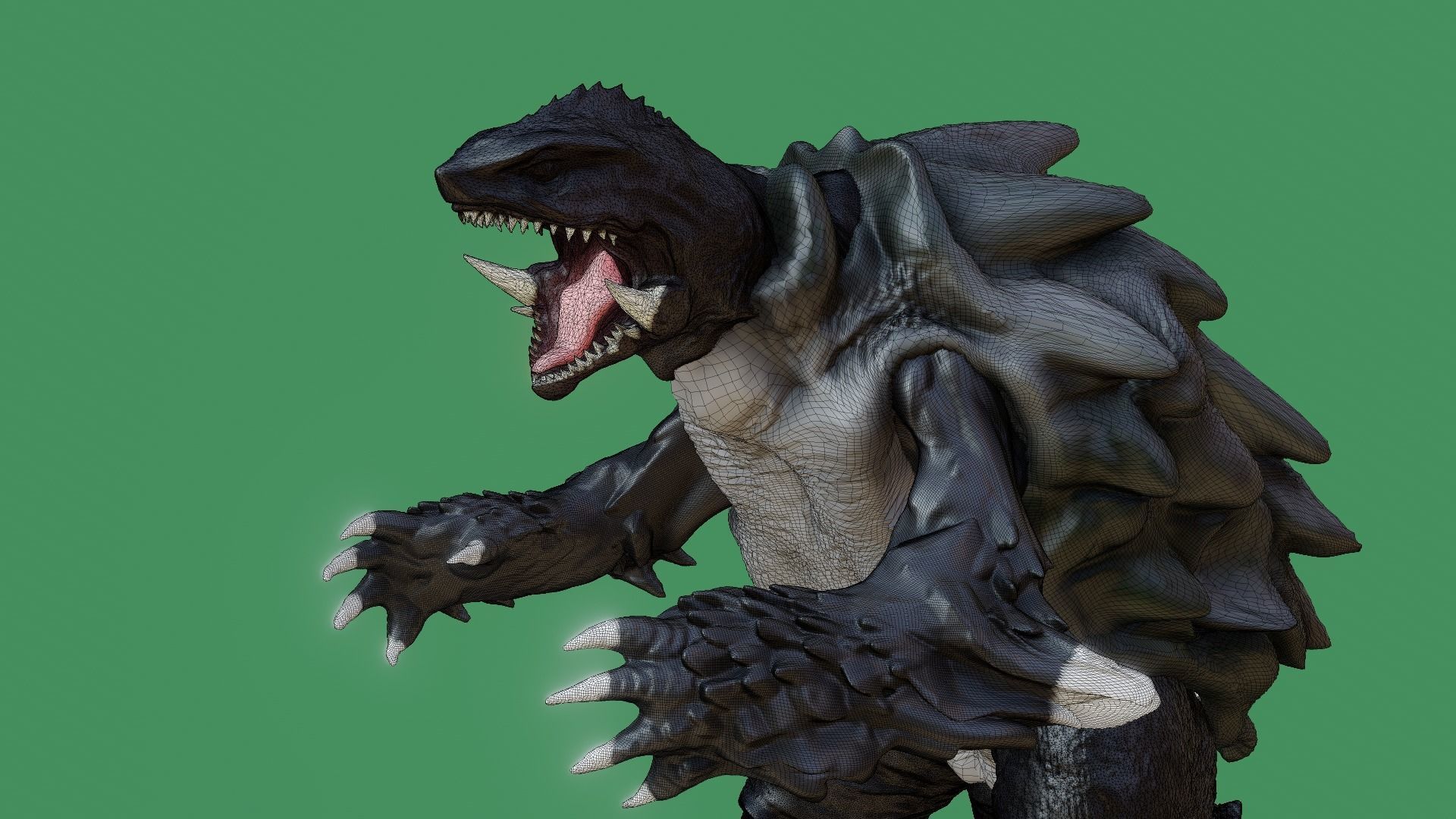 Gamera monster 3D print model_1