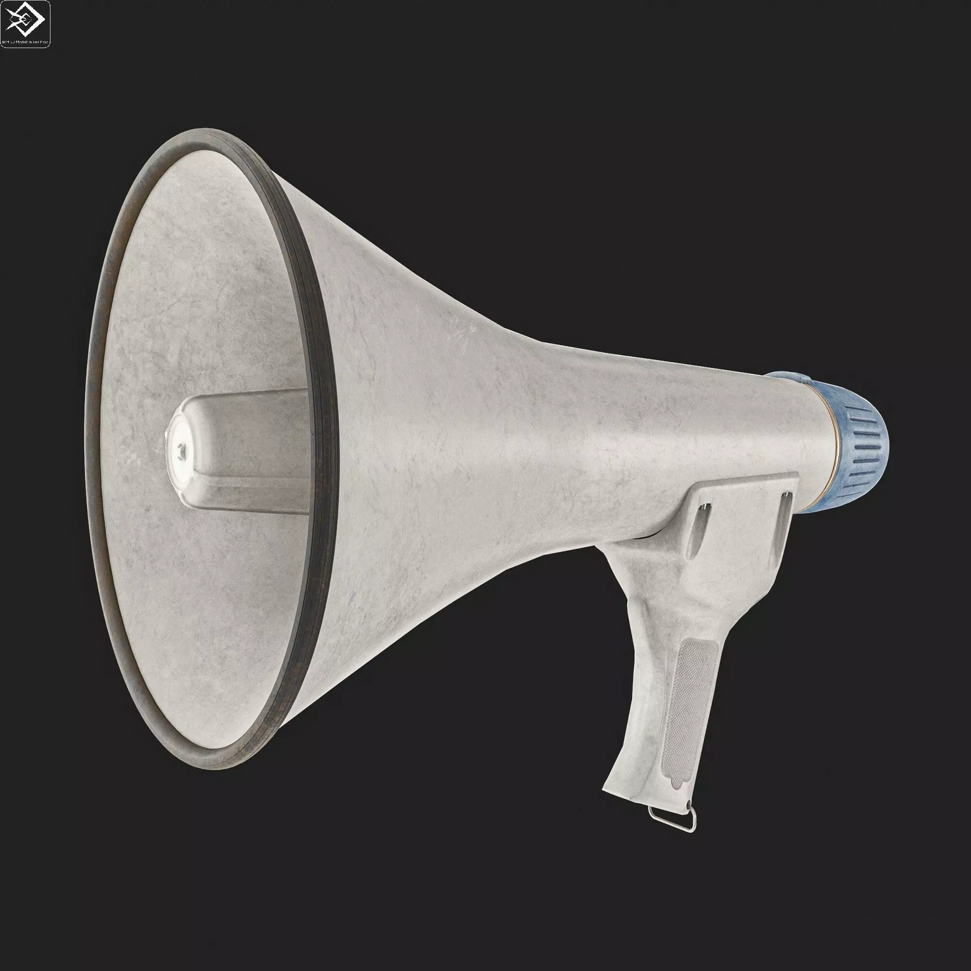 Hand Loudspeakers Low-poly 3D model_0