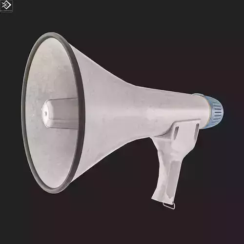Hand Loudspeakers Low-poly 3D model