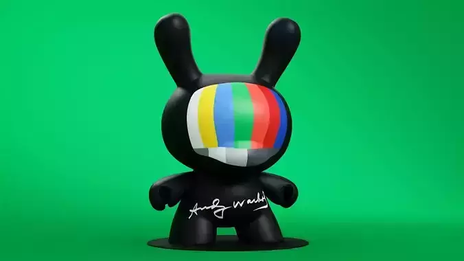 Kidrobot Andy Warhol 20 inch Fifteen Minutes 3D model