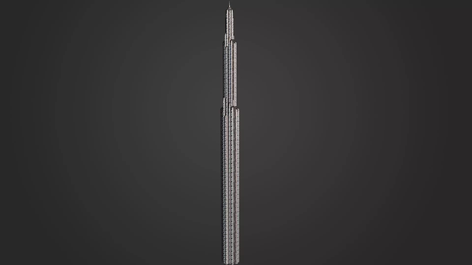 SciFi Building 8 Low-poly 3D model_0