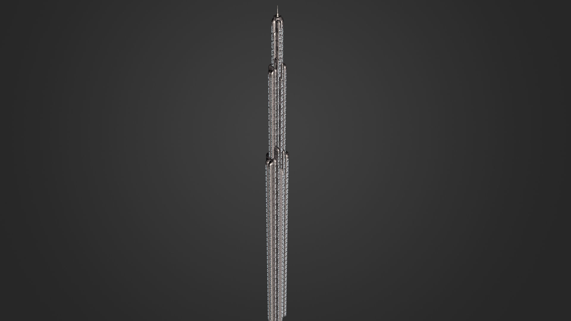 SciFi Building 8 Low-poly 3D model_2