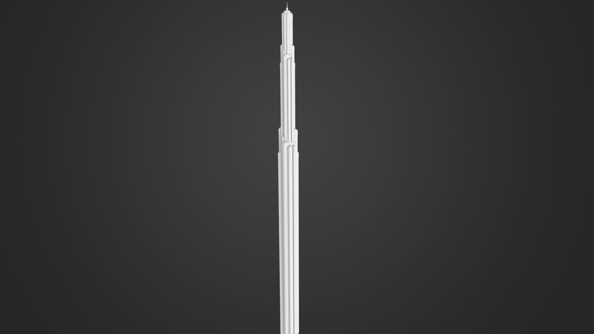 SciFi Building 8 Low-poly 3D model_6