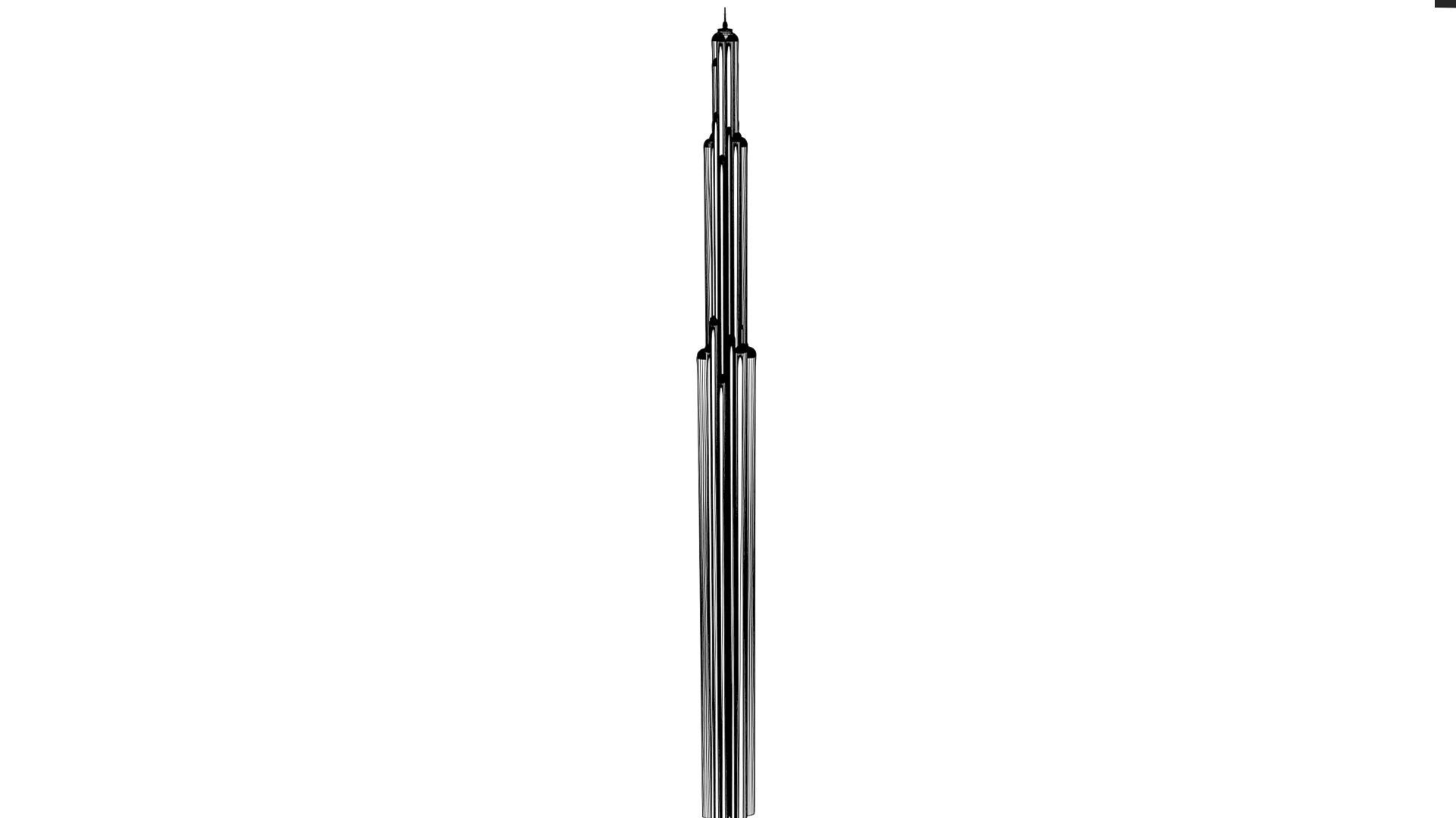 SciFi Building 8 Low-poly 3D model_8