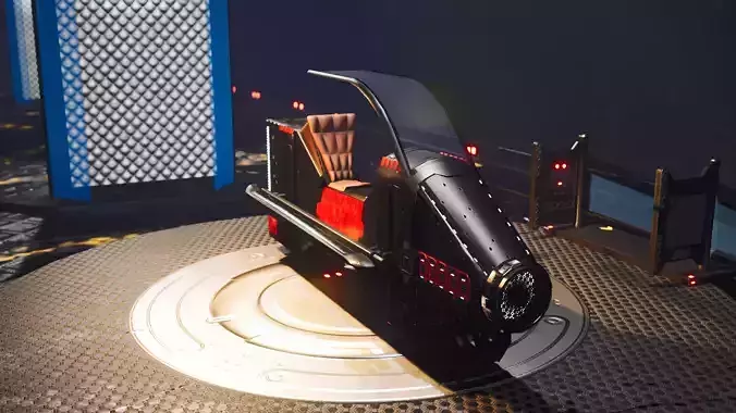 Sci-Fi Bike Fully Rigged - PBR