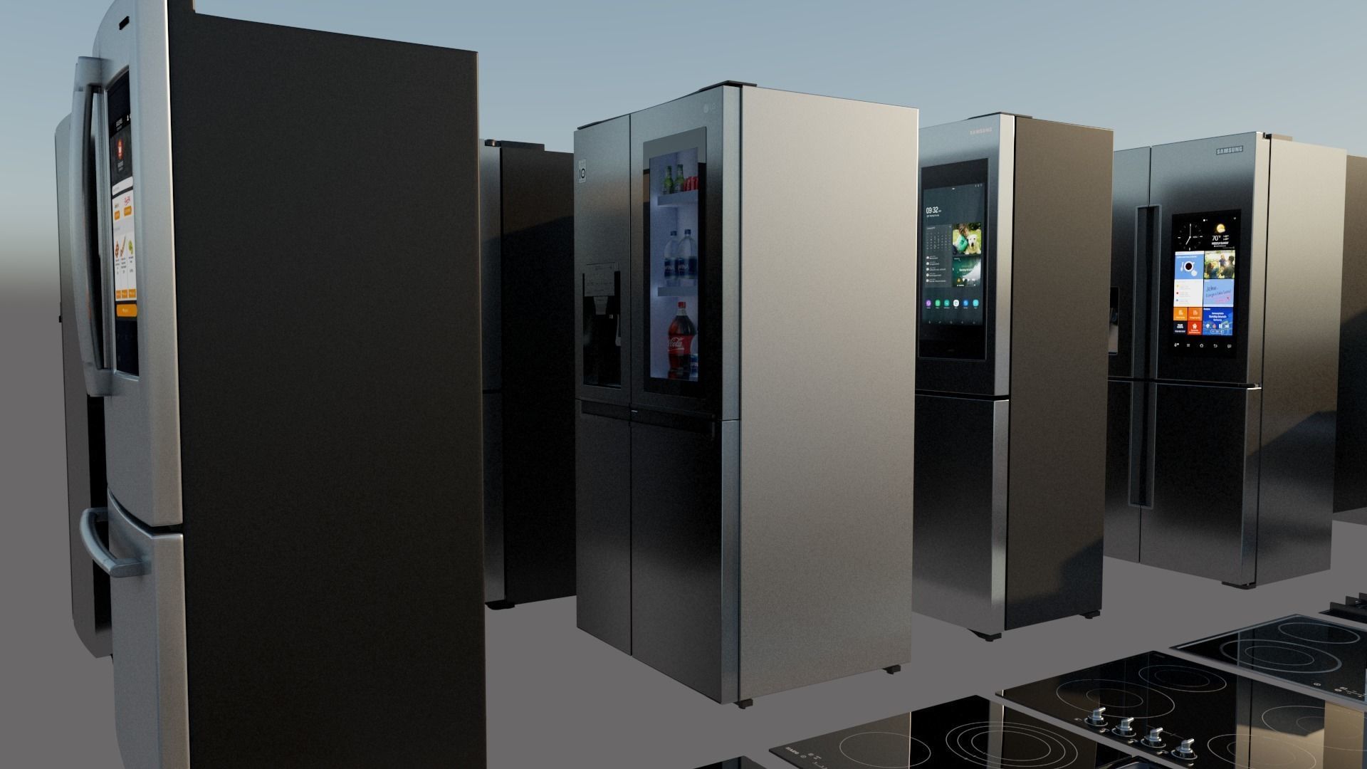 Mega Pack  kitchen furniture  3D model_61