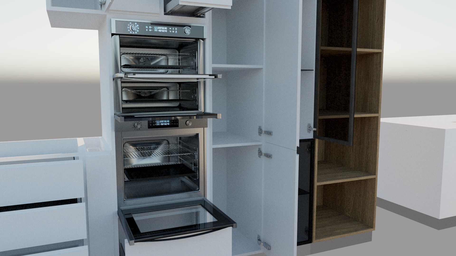 Mega Pack  kitchen furniture  3D model_56