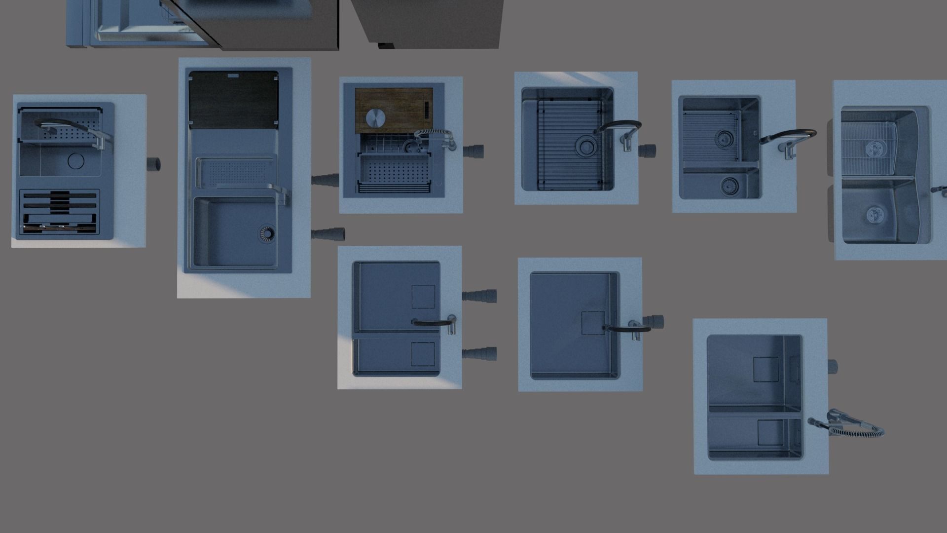 Mega Pack  kitchen furniture  3D model_36