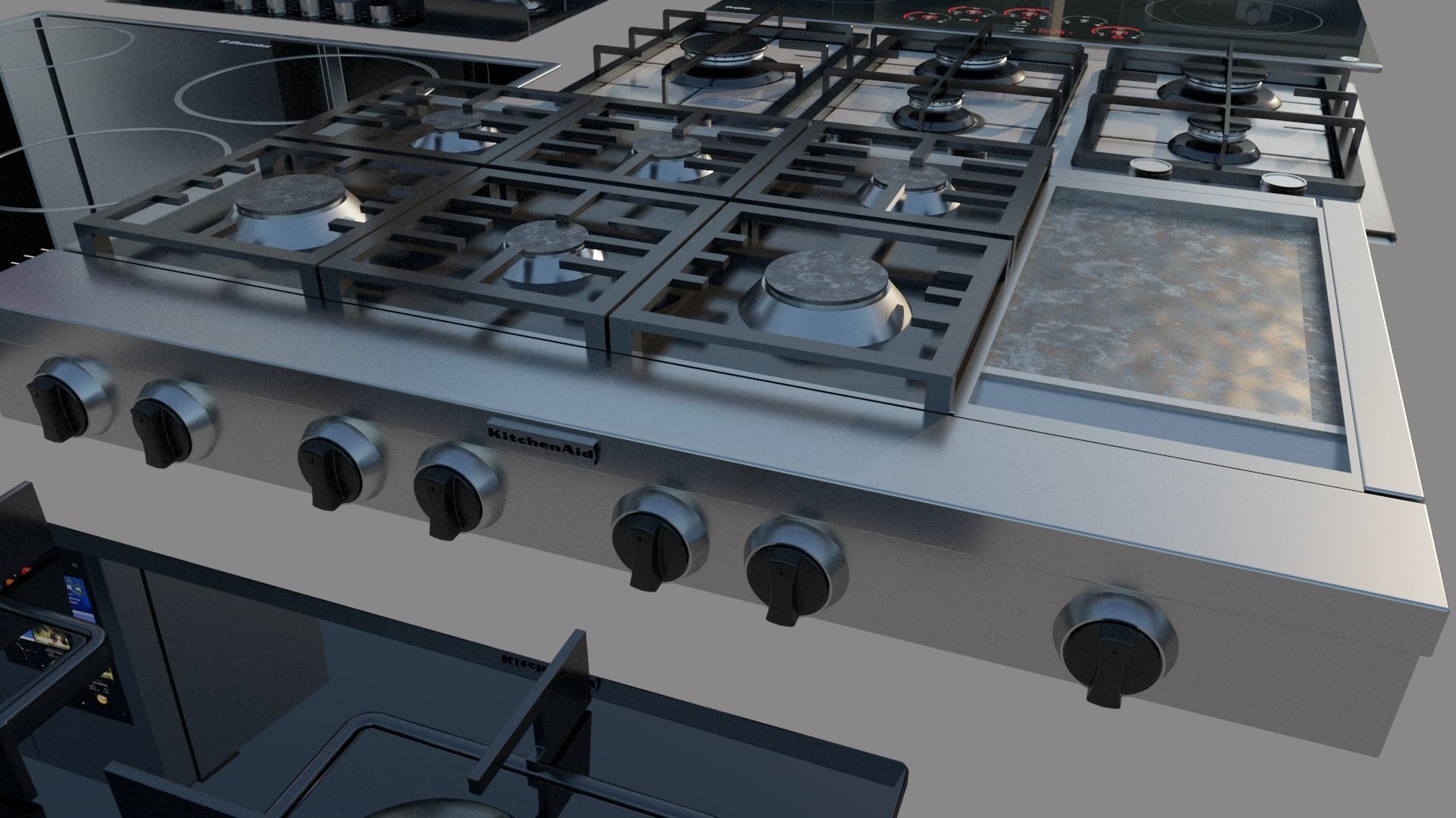 Mega Pack  kitchen furniture  3D model_46