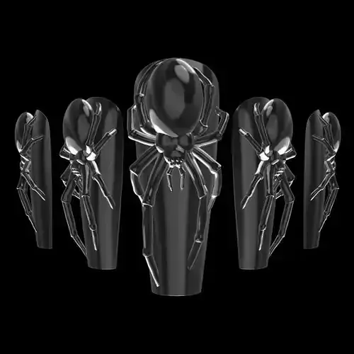 Spider 3D Nail Tips  3D print model