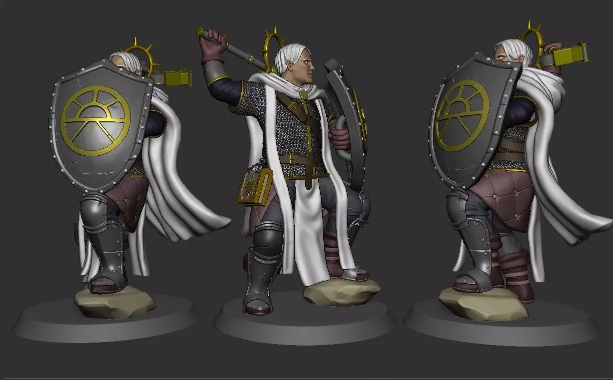 Paladin of Lathander 3D print model_0