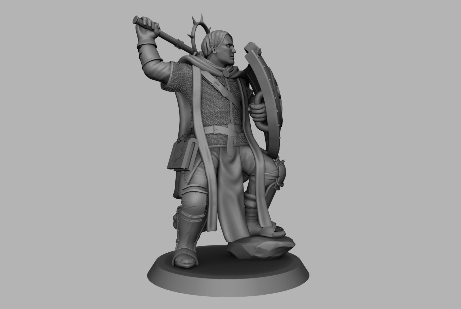 Paladin of Lathander 3D print model_1