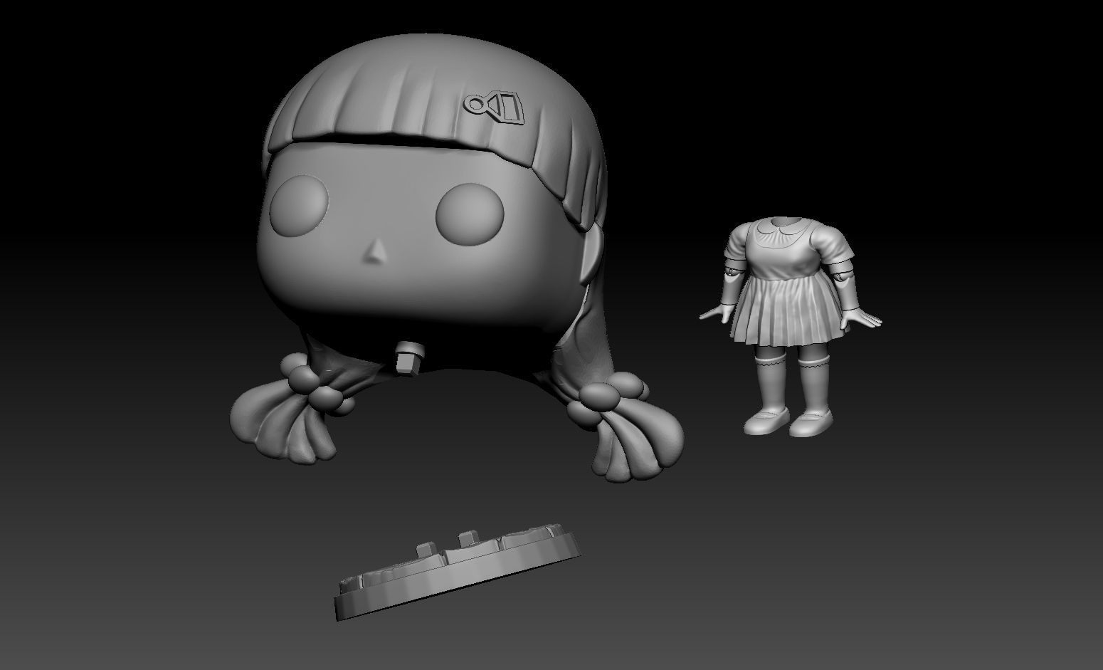 SQUID GAME DOLL - FUNKOPOP 3D print model_2