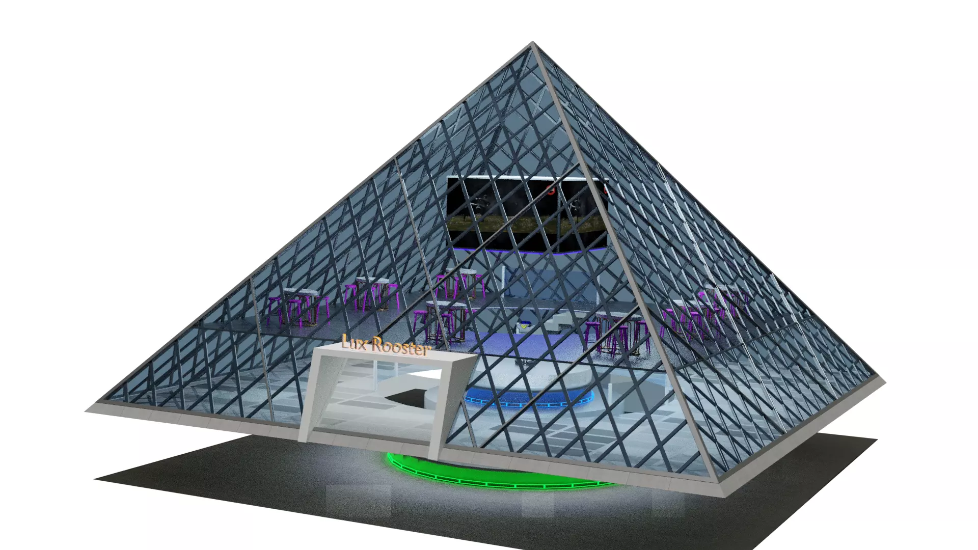 Louvre Museum as Beer Club 3D model