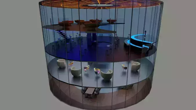 Round Glass House in multi purposes