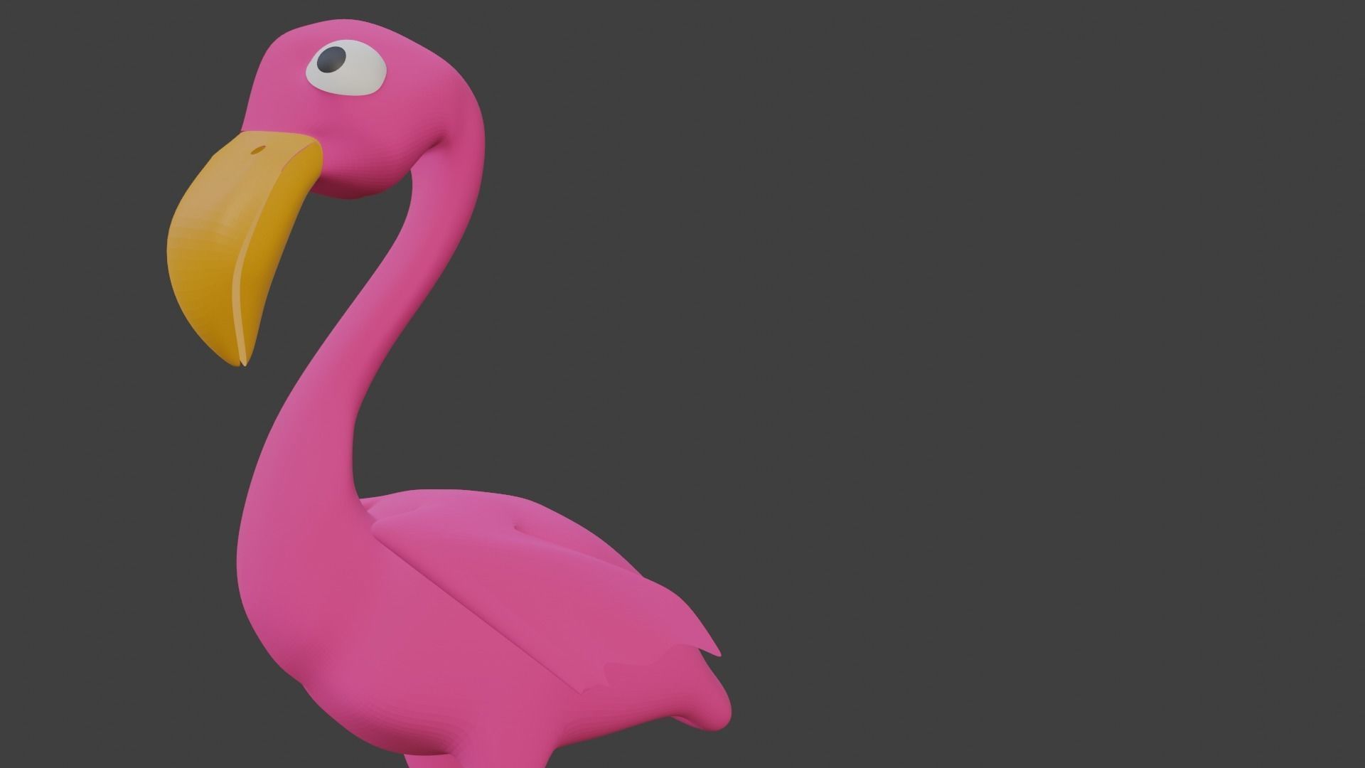  Pink Flamingo 3D model_6