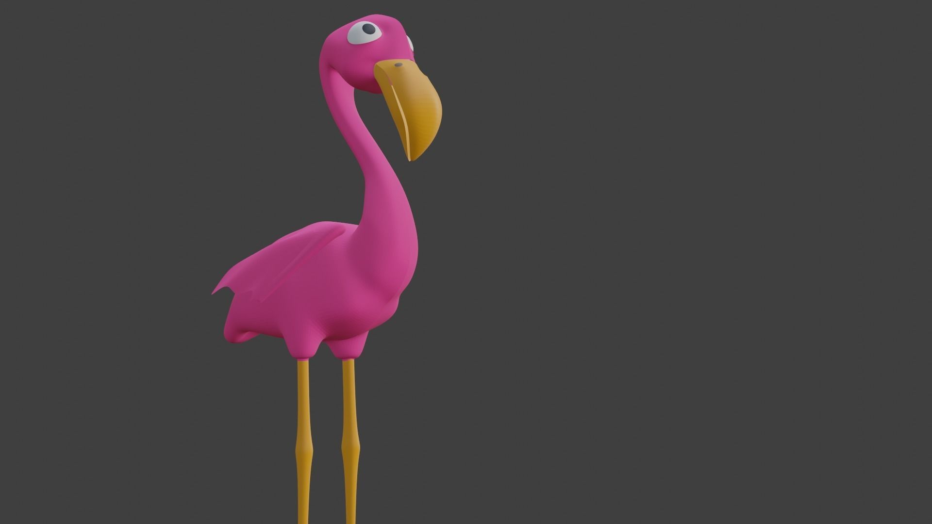  Pink Flamingo 3D model_23