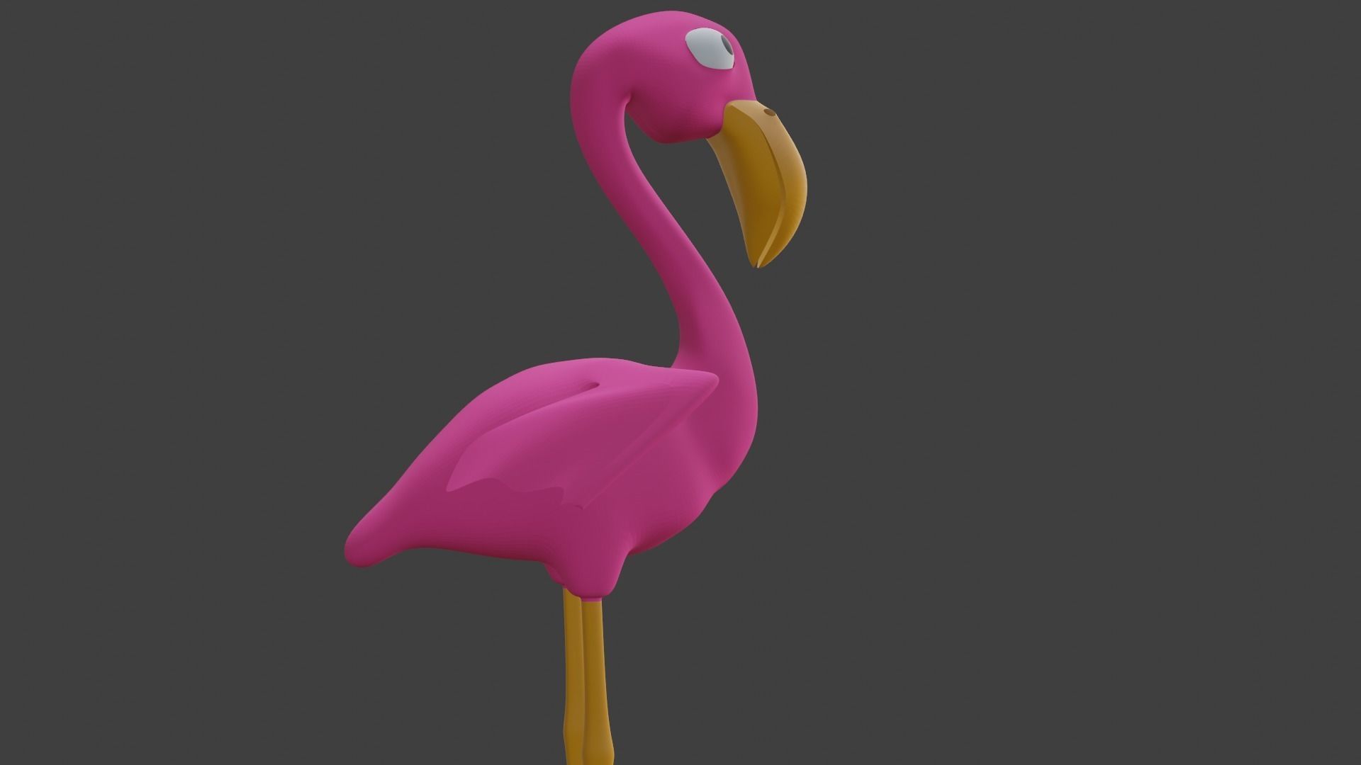  Pink Flamingo 3D model_19