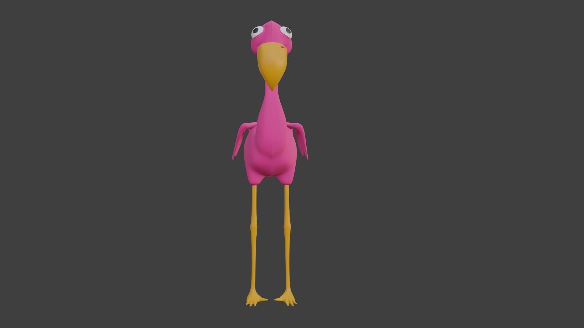  Pink Flamingo 3D model_28