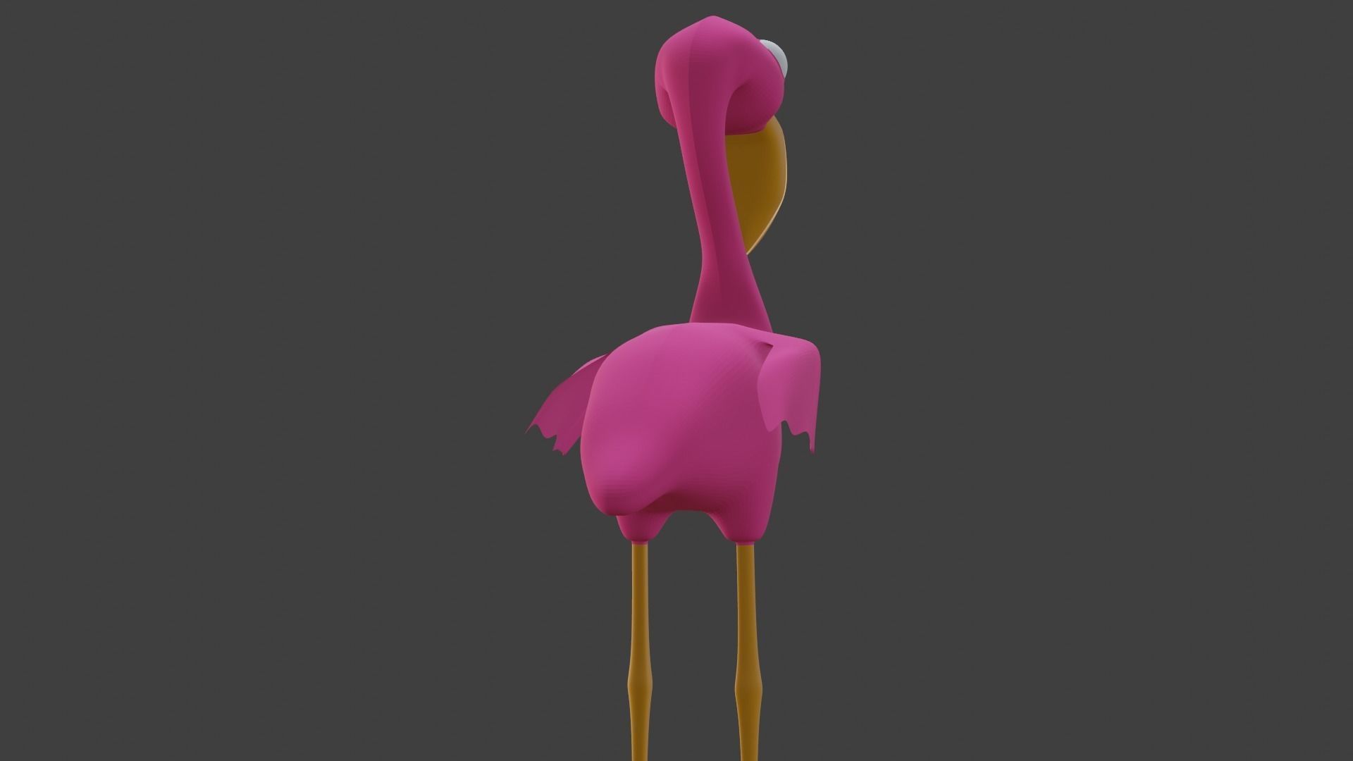  Pink Flamingo 3D model_14