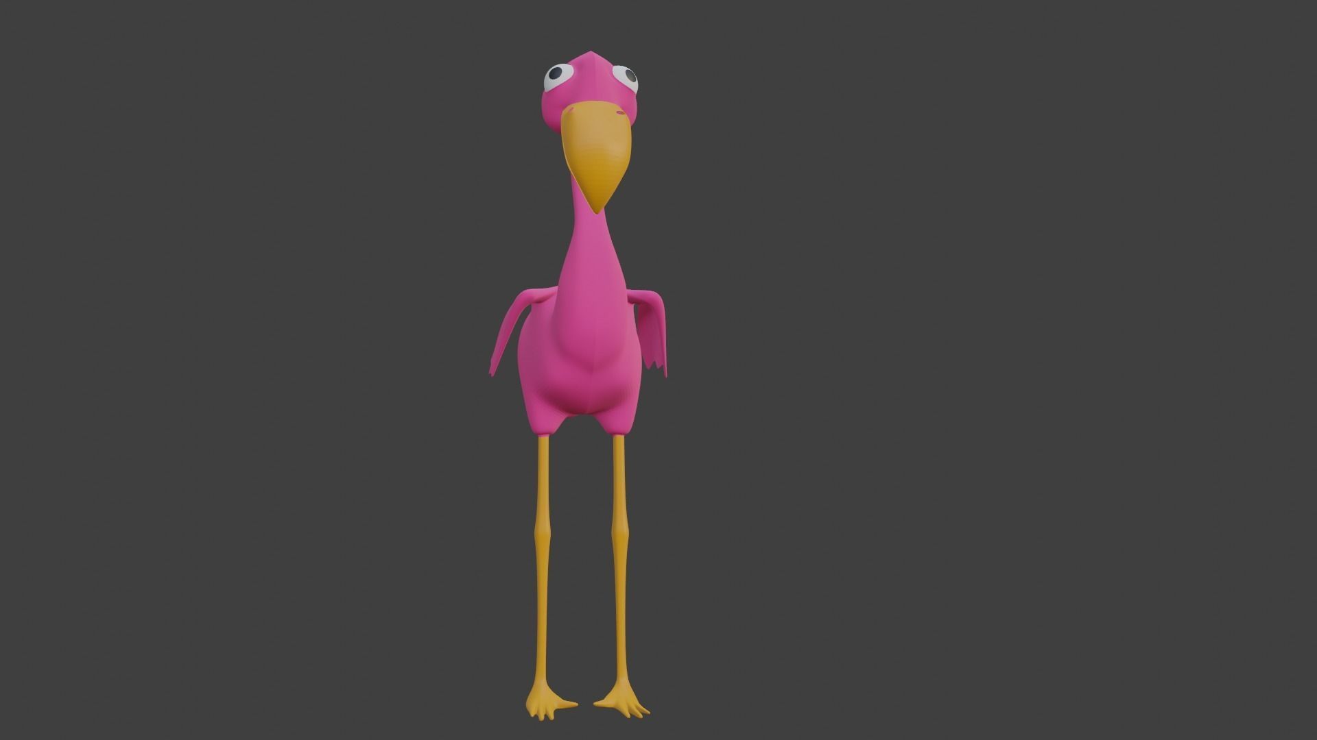  Pink Flamingo 3D model_27