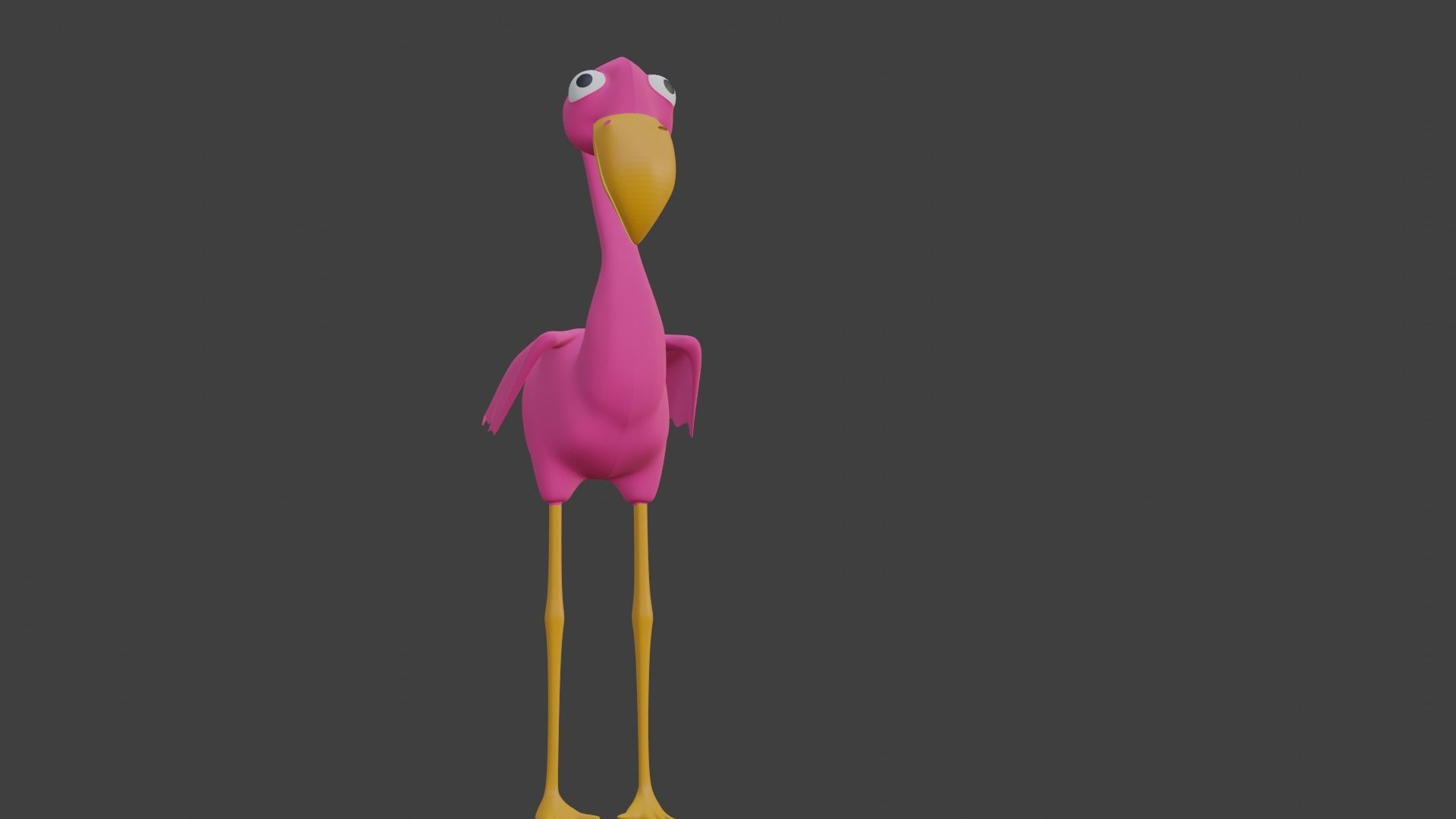  Pink Flamingo 3D model_26