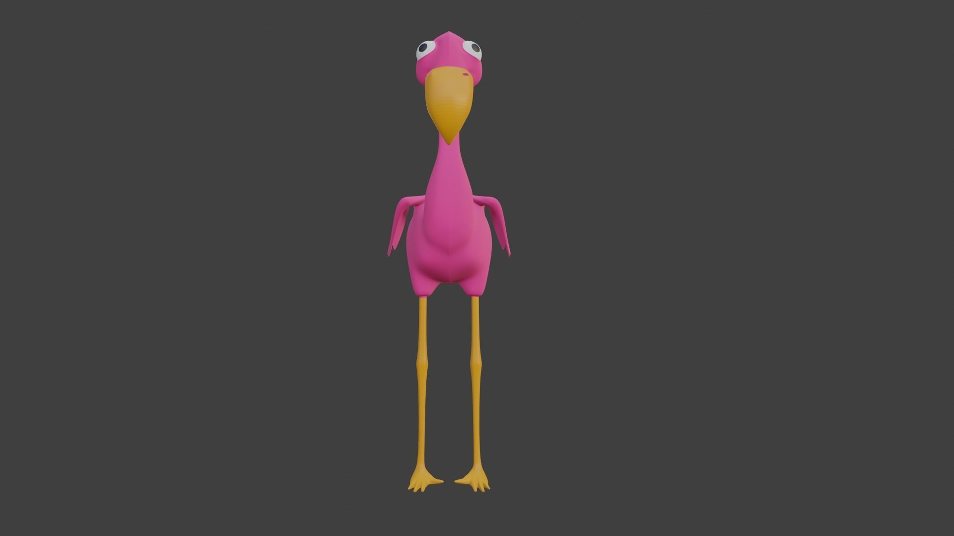  Pink Flamingo 3D model_29