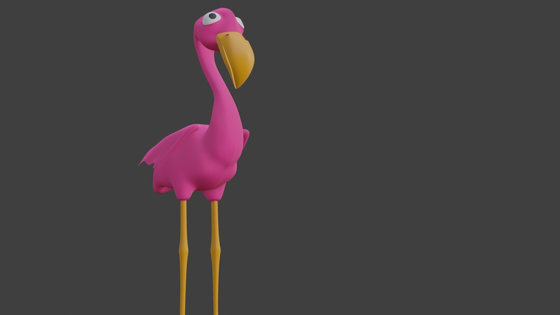  Pink Flamingo 3D model_24