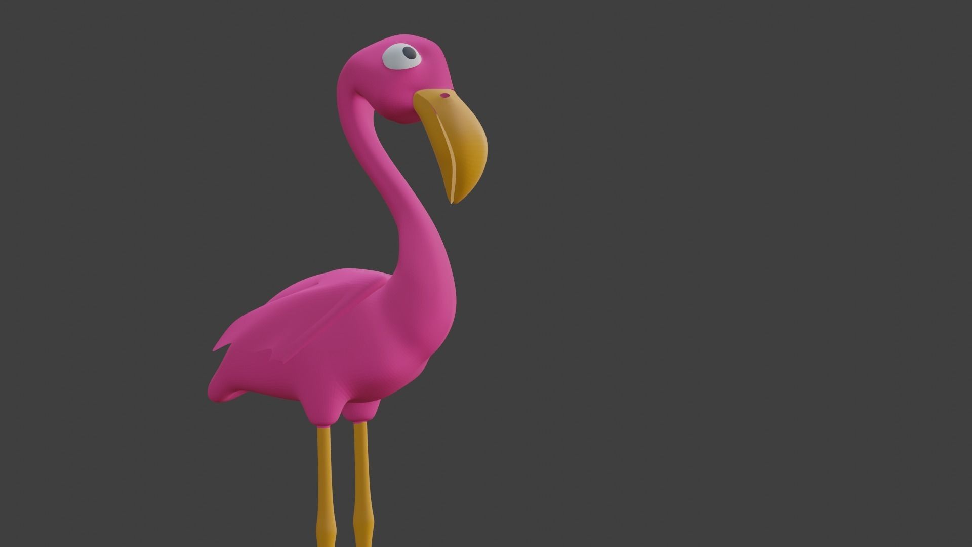  Pink Flamingo 3D model_22