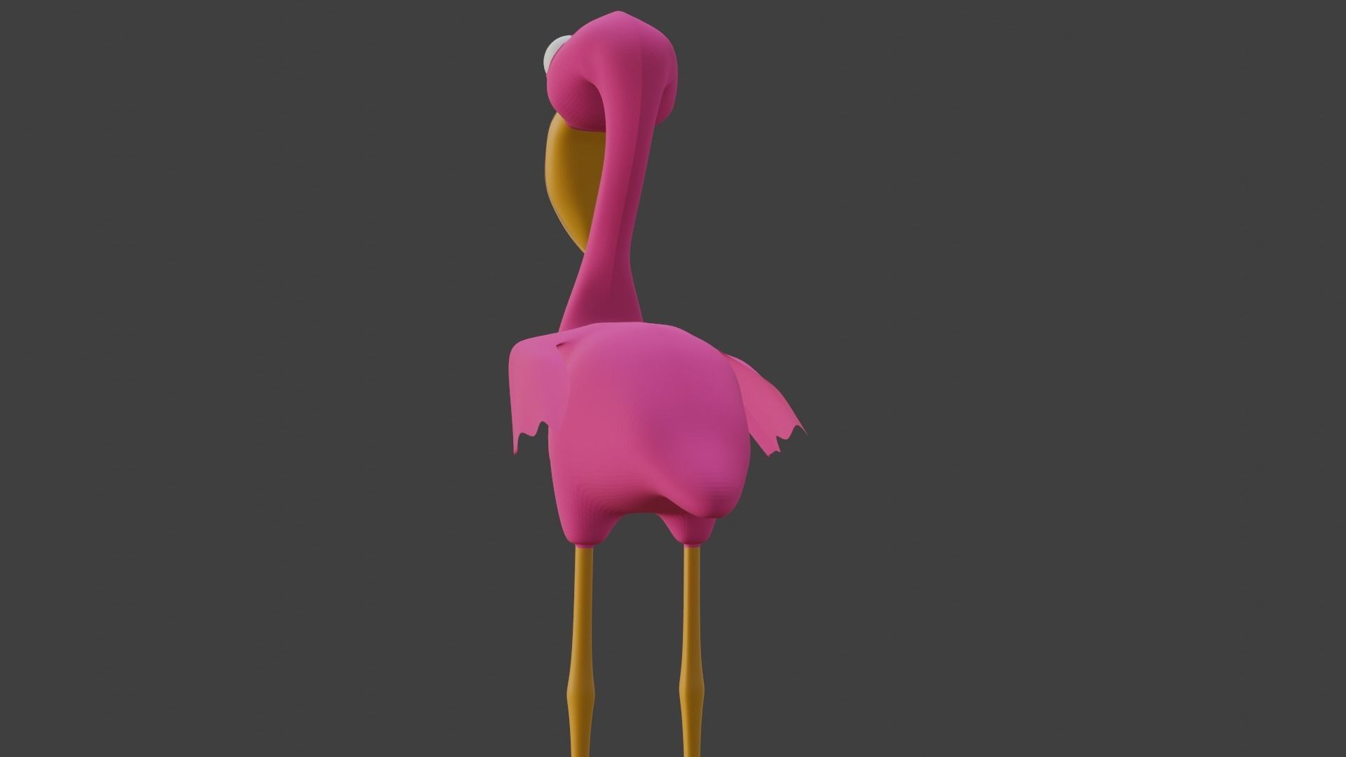  Pink Flamingo 3D model_12