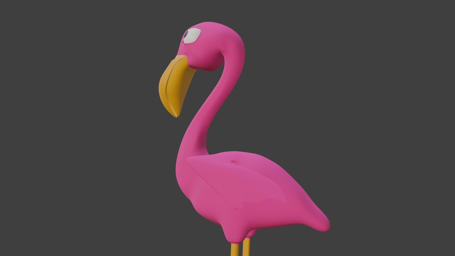  Pink Flamingo 3D model_9