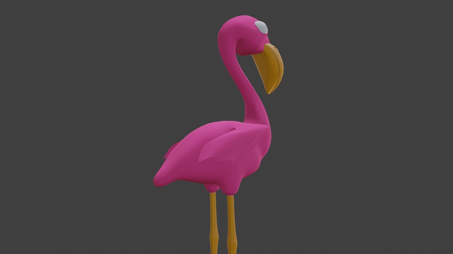  Pink Flamingo 3D model_17