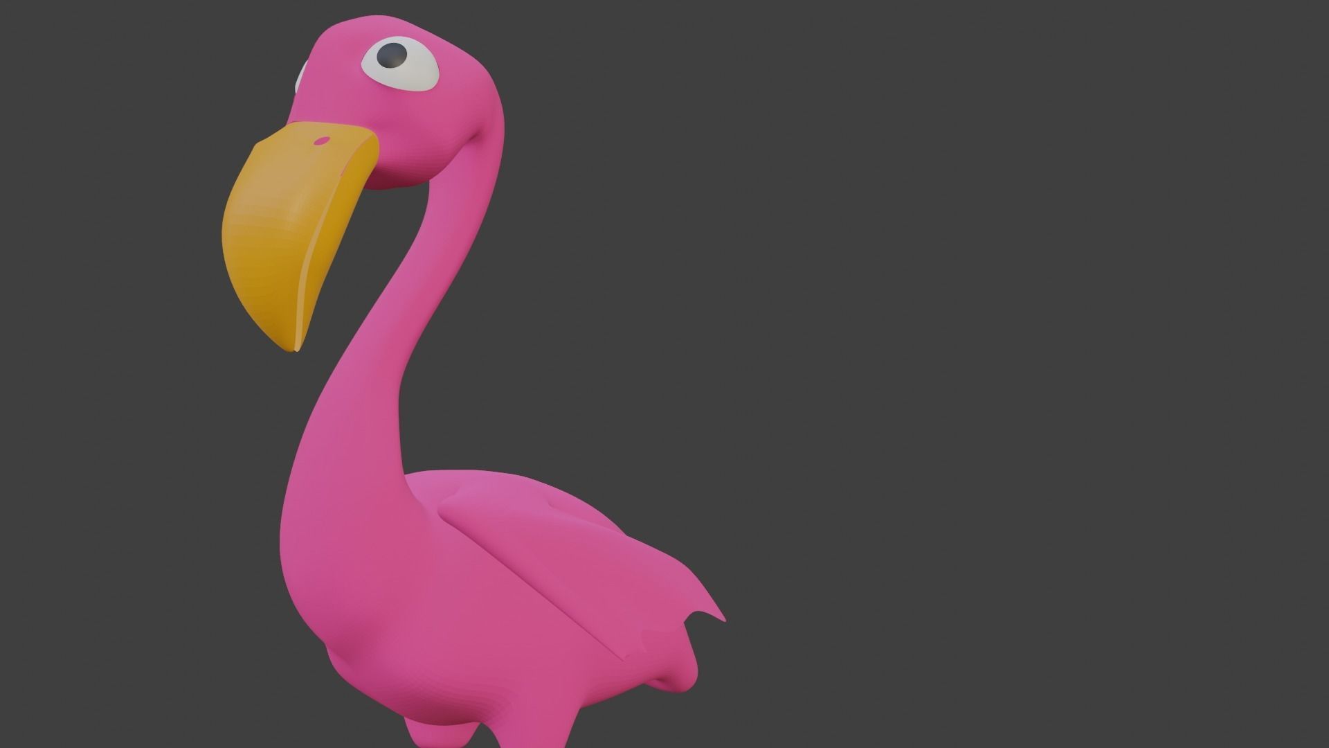  Pink Flamingo 3D model_5