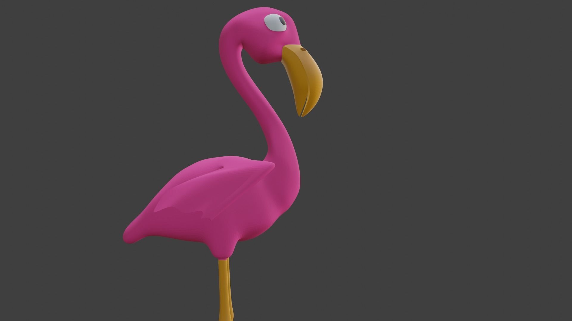  Pink Flamingo 3D model_20
