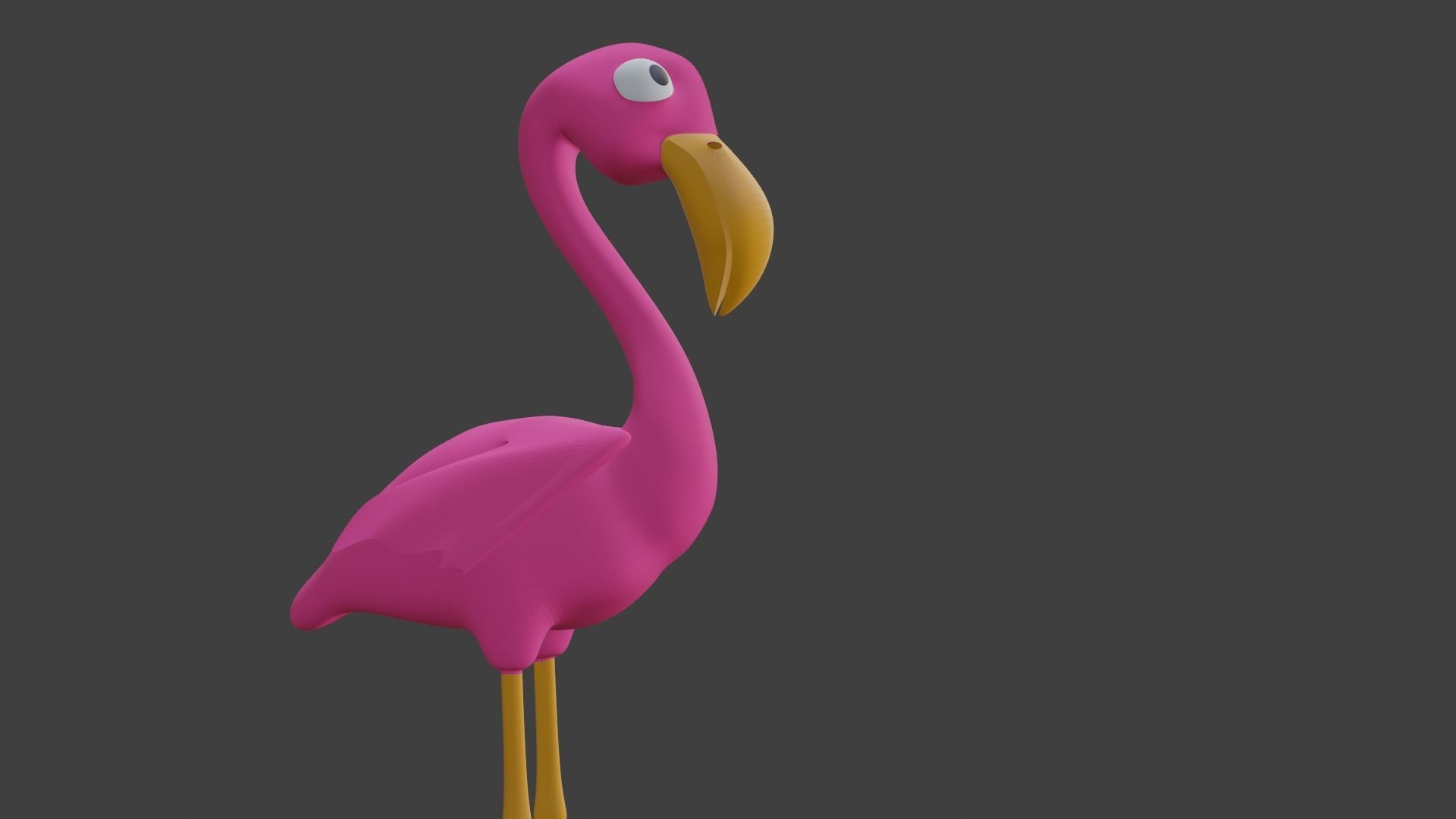  Pink Flamingo 3D model_21