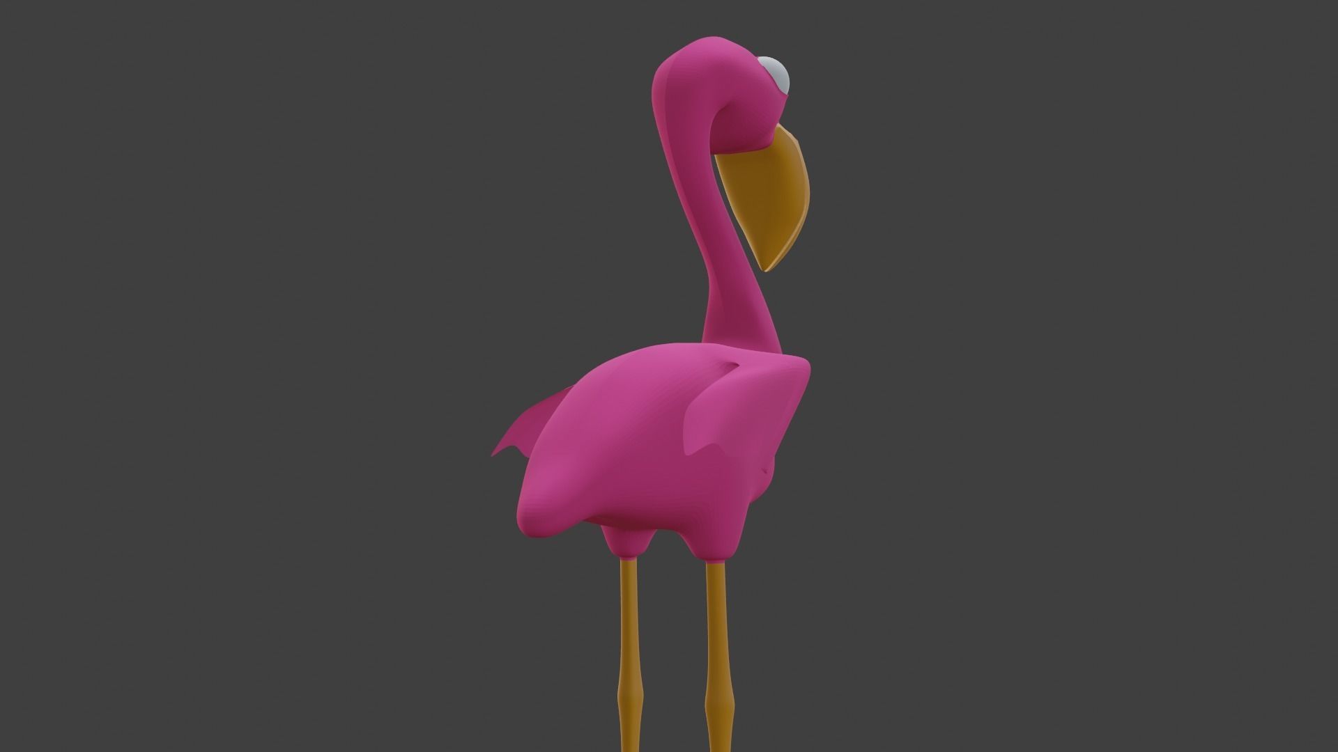  Pink Flamingo 3D model_15