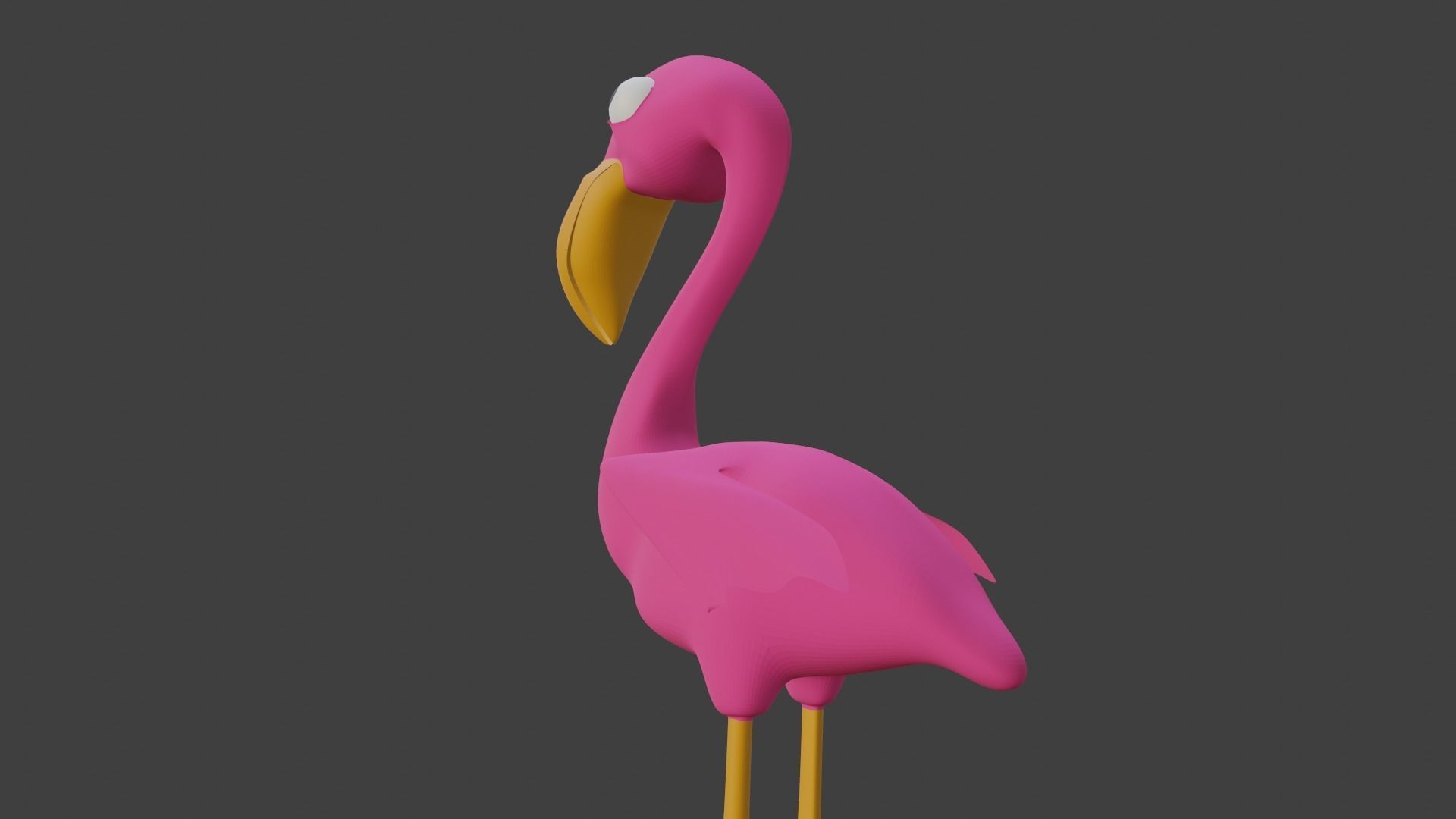  Pink Flamingo 3D model_10