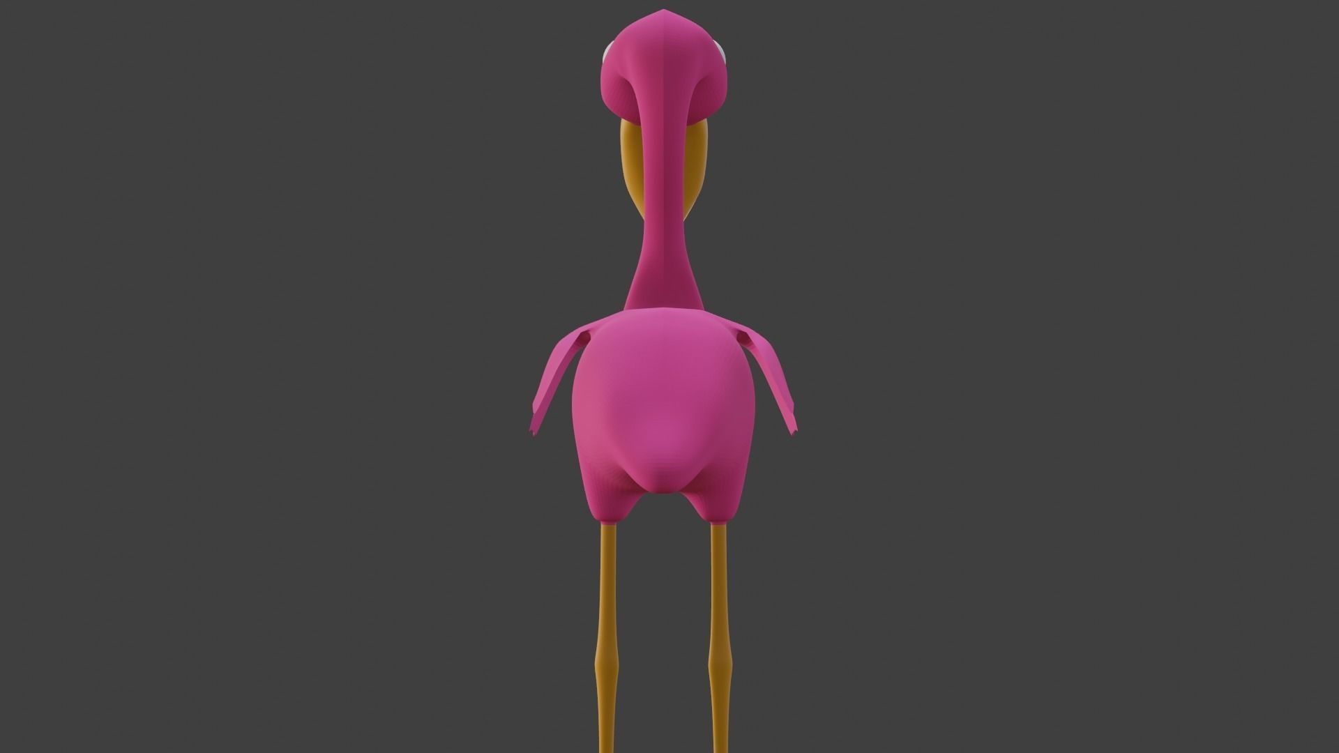  Pink Flamingo 3D model_13