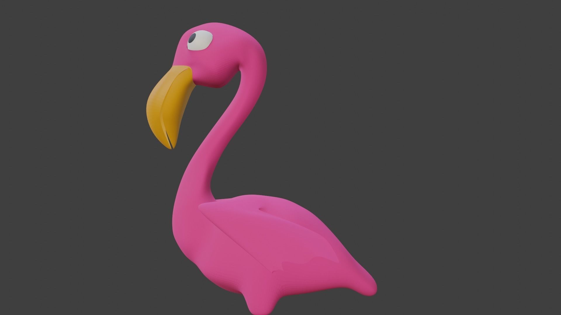  Pink Flamingo 3D model_8