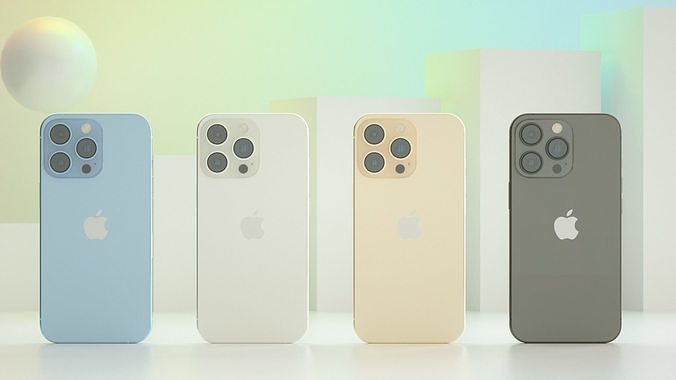 Apple iPhone 13Pro iPhone 13Promax cell phone 3D model