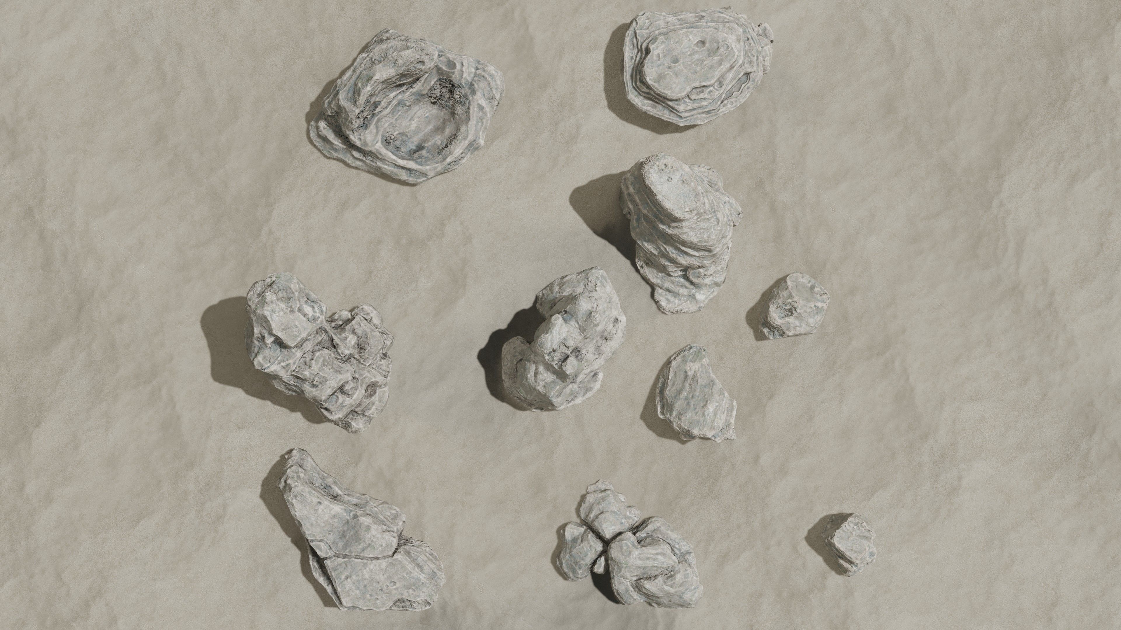 Stone pack Low-poly 3D model_23