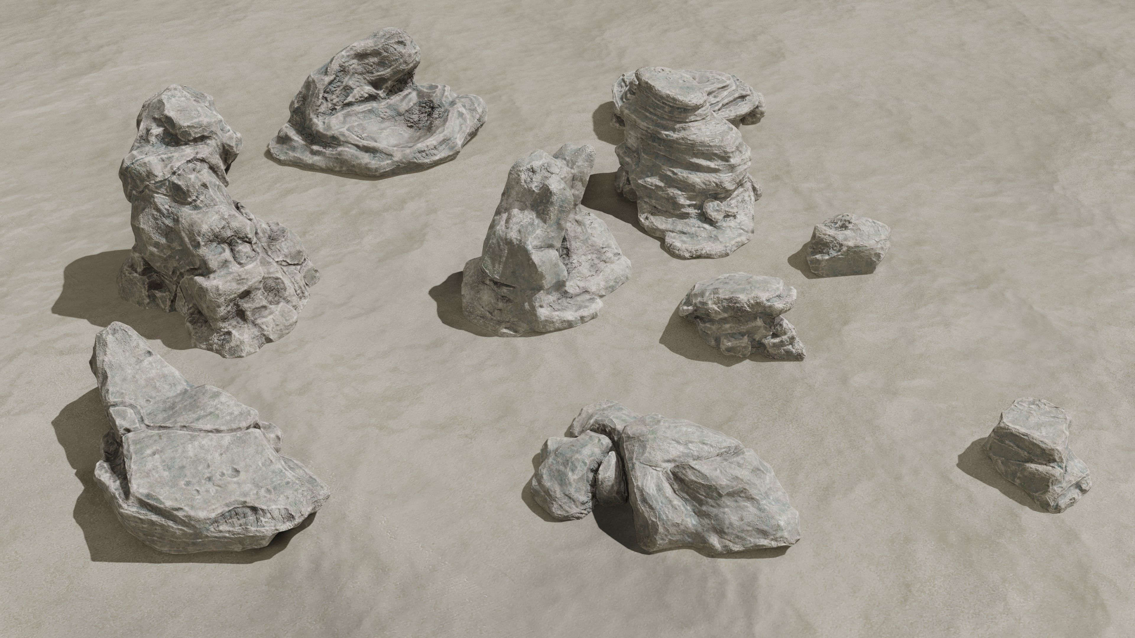 Stone pack Low-poly 3D model_18