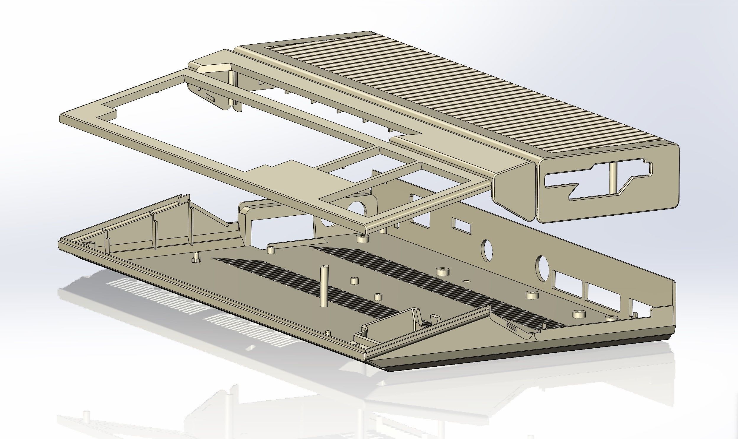 Atari 1040 ST enclosure 3d print model 3D print model_8