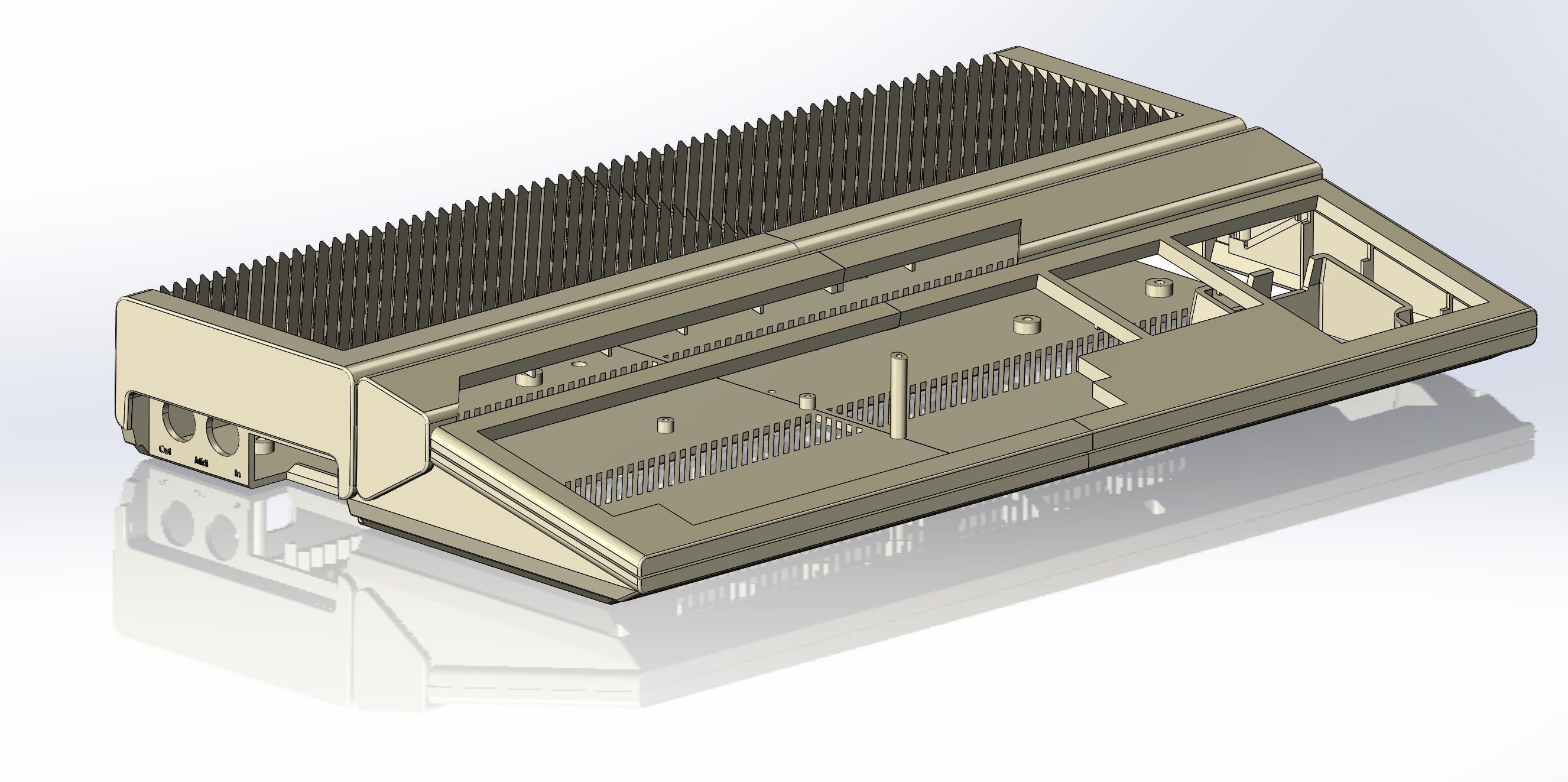 Atari 1040 ST enclosure 3d print model 3D print model_13