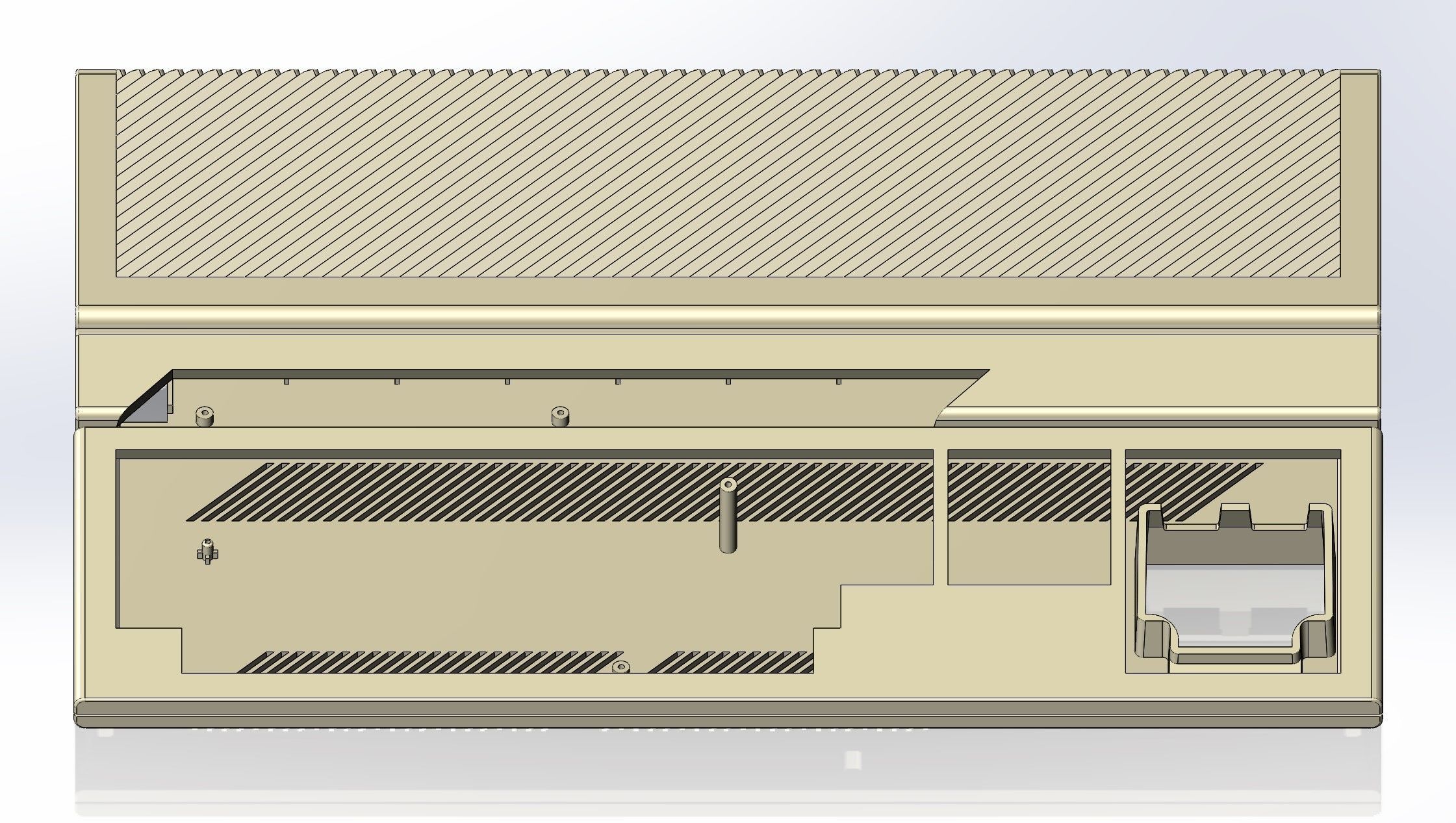 Atari 1040 ST enclosure 3d print model 3D print model_10