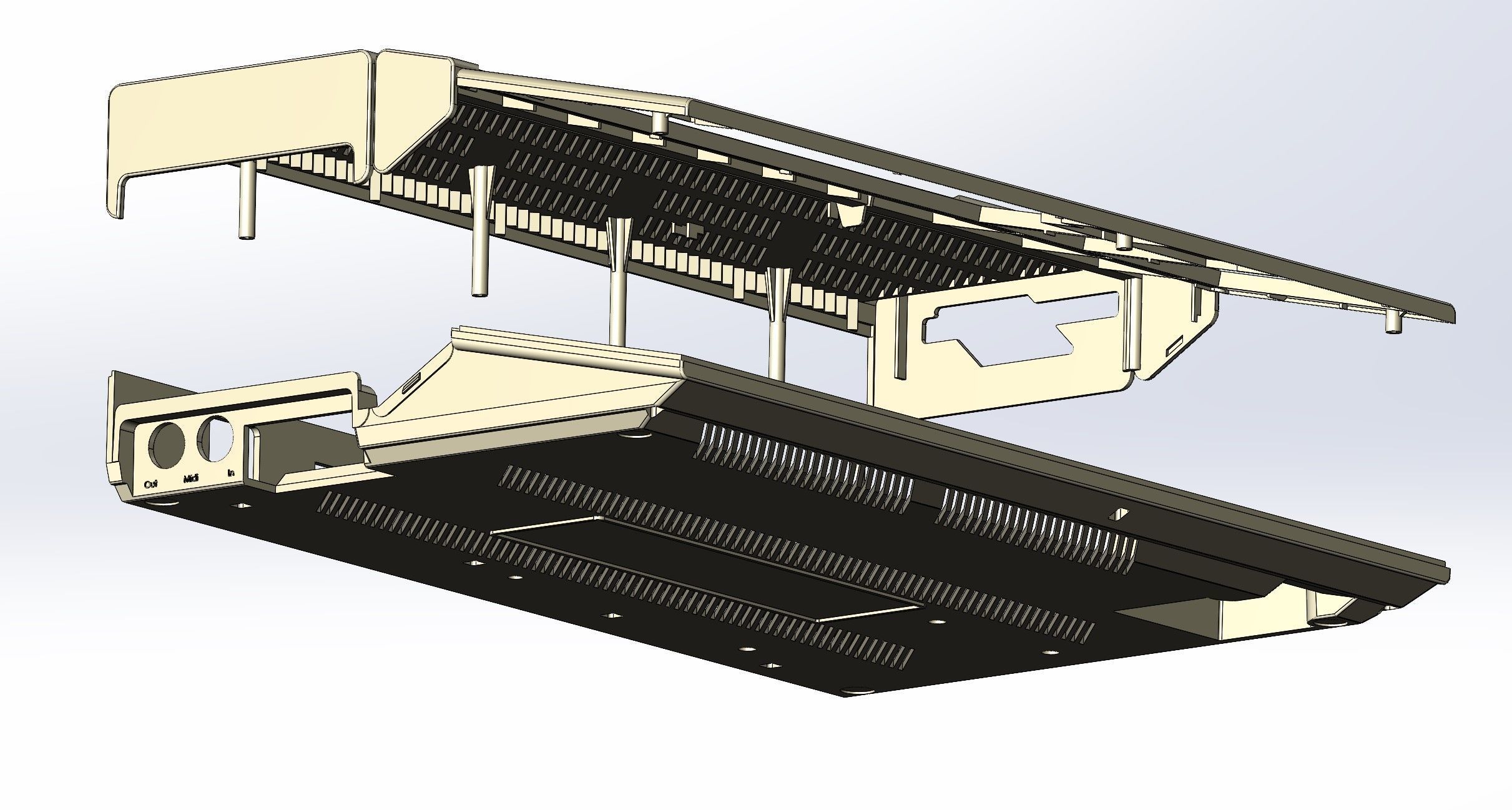 Atari 1040 ST enclosure 3d print model 3D print model_7