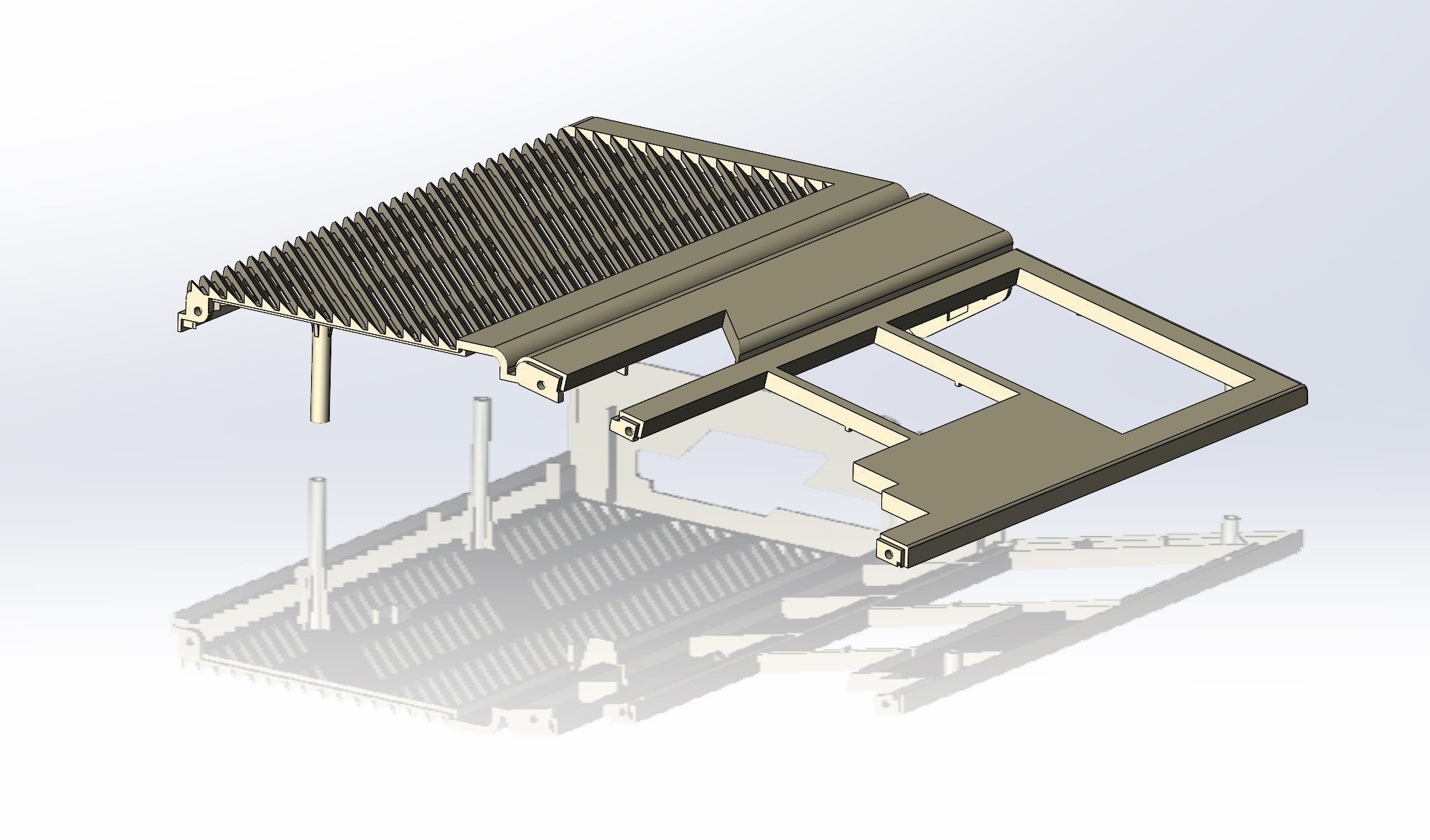 Atari 1040 ST enclosure 3d print model 3D print model_17