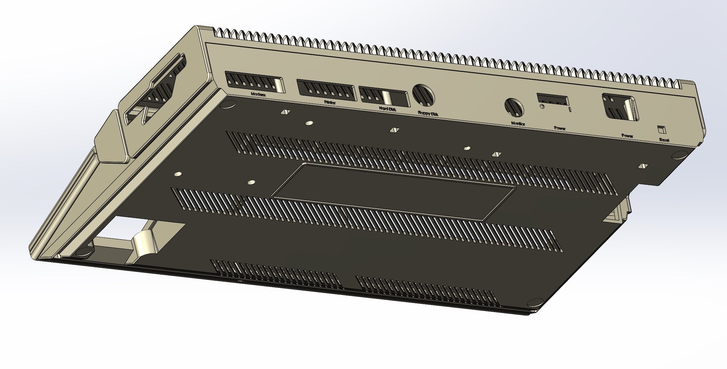Atari 1040 ST enclosure 3d print model 3D print model_6